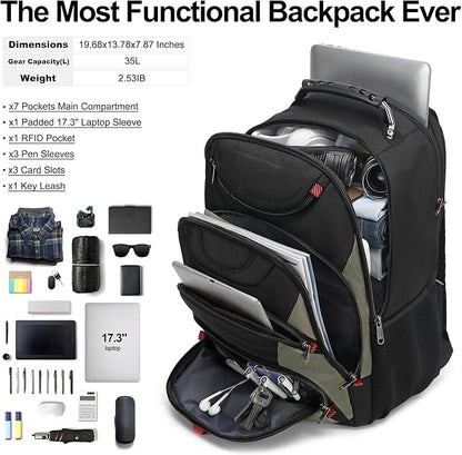 Boavan Laptop Backpack for men, 17.3 inch Laptop Bag - Image 5