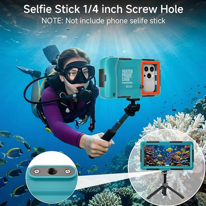 Underwater Phone Case for Snorkeling, Professional Deep Diving Waterproof Phone - Image 5