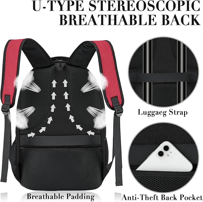 BIKROD Travel Laptop Backpack for Woman and Men, School Backpack for Teens - Image 4