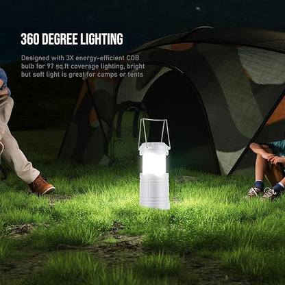 Lichamp LED Camping Lantern, 4 Pack Battery Powered Flashlight - Image 3