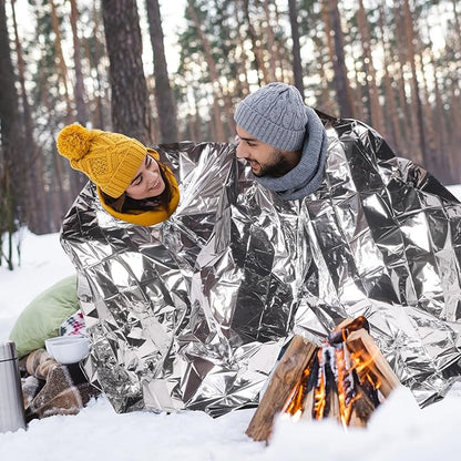 Kanayu 150 Pack 3 Size Safe Emergency Blankets Thermal Survival Space Blanket - Image 7