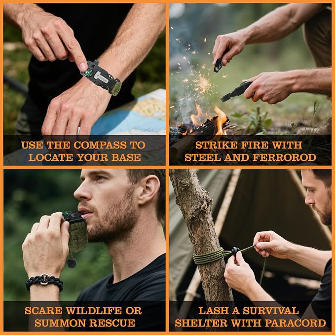 Paracord Survival Bracelet - Image 4