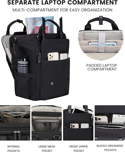 LOVEVOOK Laptop Backpack for Women, Work Backpack - Image 2