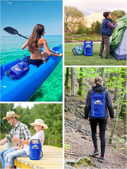 HEETA Dry Bag Waterproof for Women Men, 5L/10L/20L/30L/40L Roll Top Lightweight - Image 6