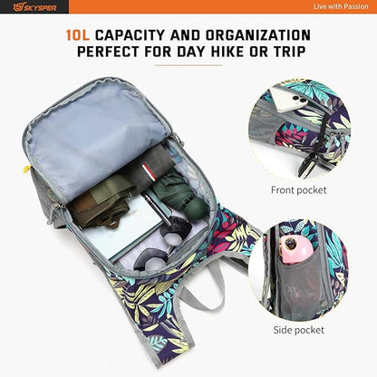 SKYSPER Small Daypack 10L Hiking Backpack Packable Lightweight Travel Day Pack - Image 4
