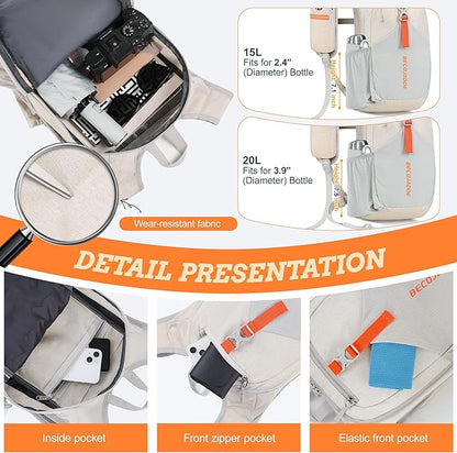 BECOJADDE 20L Small Hiking Backpack - Image 3