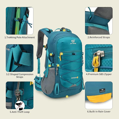 SKYSPER Hiking Backpack for Men Women, 35L Travel Backpack Waterproof Camping - Image 6