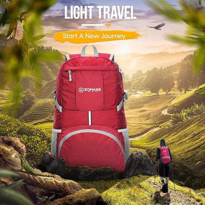 ZOMAKE Lightweight Packable Backpack 35L, Light Foldable Backpacks Water - Image 6