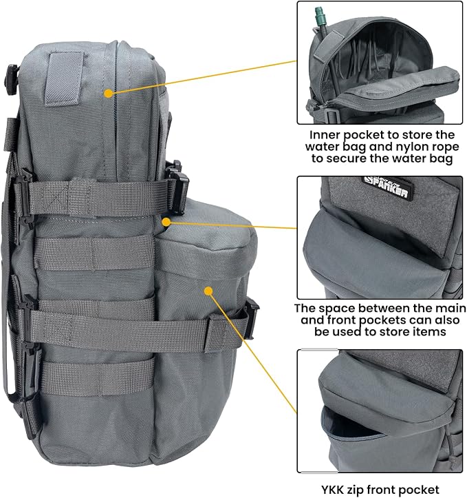 EXCELLENT ELITE SPANKER Tactical MOLLE Hydration Backpack Water Bladder Carrier - Image 4