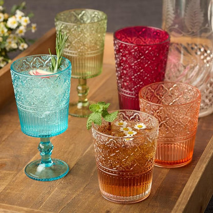 Victoria Ruby Set of 6 Premium Acrylic DOF Glass 16 oz – Unbreakable Drinkware - Image 6