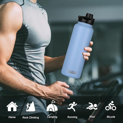HASLE OUTFITTERS 40oz Stainless Steel Water Bottle, Vacuum Insulated Double - Image 6