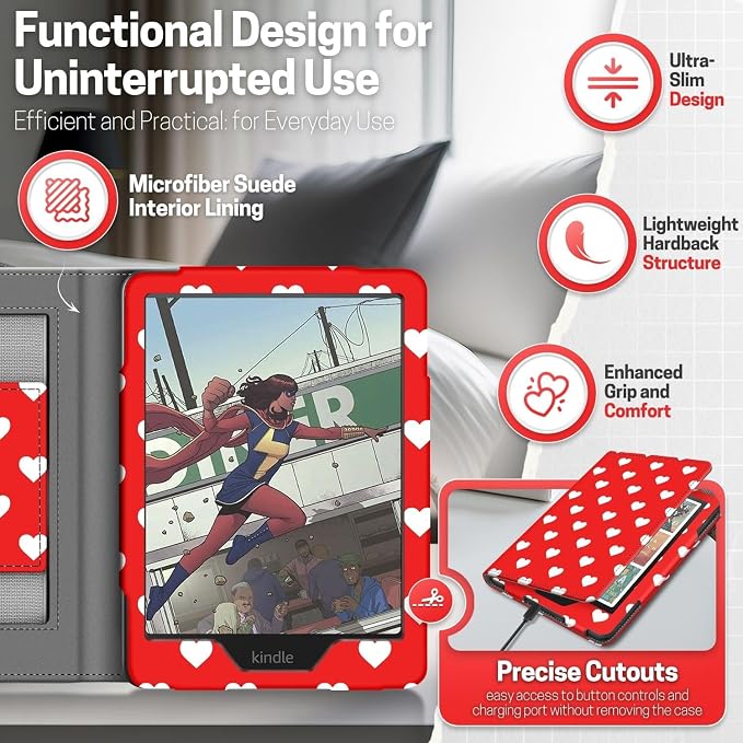 TNP Stand Case for Kindle Paperwhite 12th Generation 2024 / Kindle Colorsoft - Image 9
