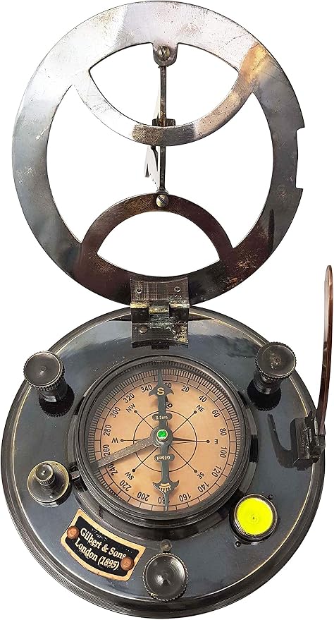 Brass Nautical - 5 inches Large Sundial Compass in Rosewood Case Top Grade - Image 7