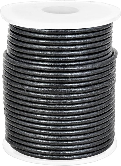 GENIQUE Real/Genuine Round Leather String Cord - Image 2