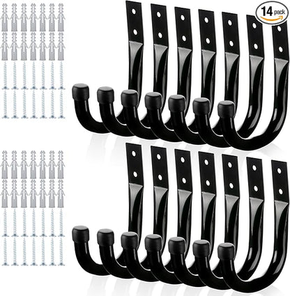 KURUI Large Metal Wall Hooks for Hanging Living Room/Bedroom/Garage, 40 LB by KURUI