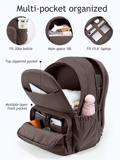 Uselike Travel Backpack for Women, 15.6 Inch Laptop Backpack, Quilted College - Image 3