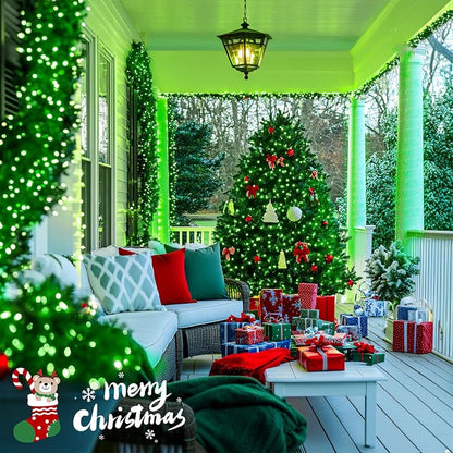 JMEXSUSS 400 LED Green Christmas Lights Indoor Outdoor, 132ft St Patrick's Day - Image 7