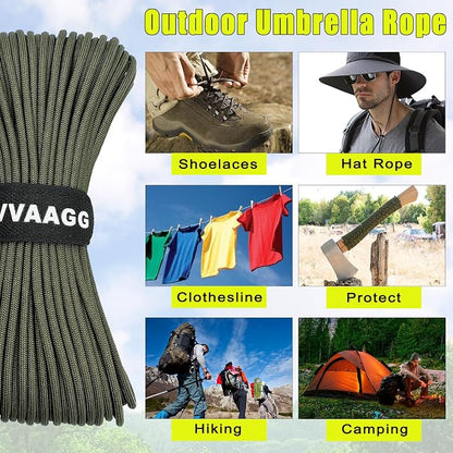 VVAAGG 1000 Paracord Rope, 50ft 12 Strand Parachute Cord - Image 6