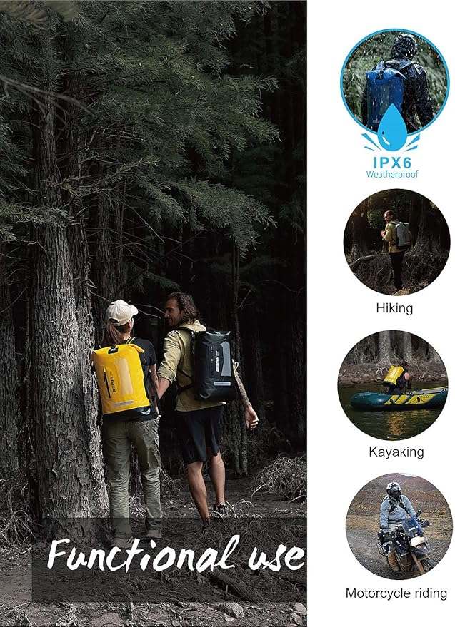 IDRYBAG Waterproof Backpack for Men 20L/30L/40L, Floating Dry Bag Kayak - Image 5
