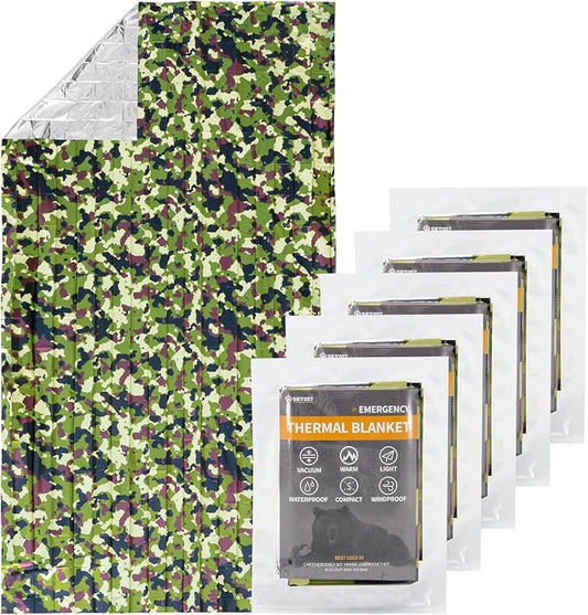 5-Pack Mylar Survival Blanket by Unknown