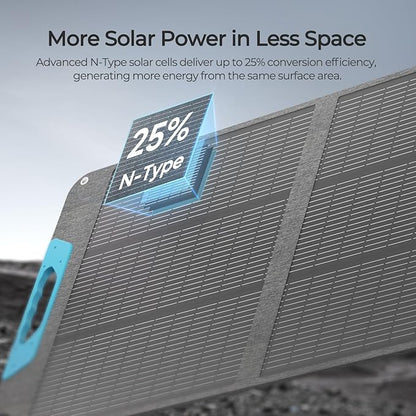 Renogy 100 Watt Solar Panel, N-Type 100W Portable Solar Panels w/Kickstands - Image 2
