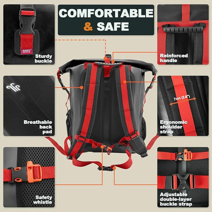 OSAH DRYPAK Waterproof Backpack Dry Bag 25L/35L/55L/85L – Heavy Duty Roll-Top - Image 4