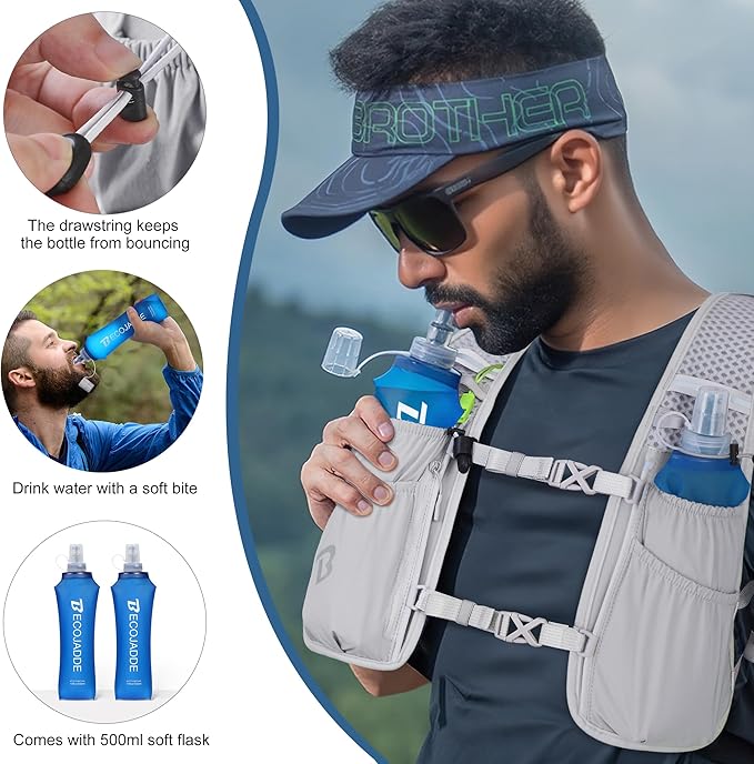 BECOJADDE Running Vest Hydration Backpack - Image 5