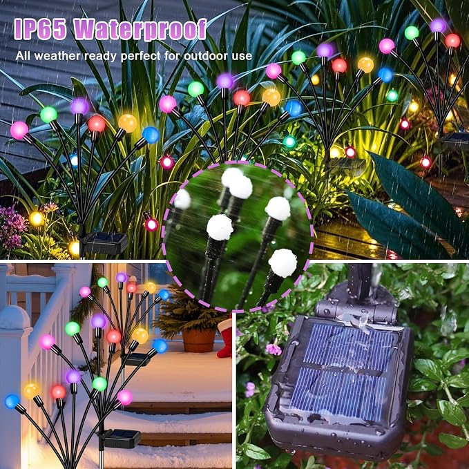 NBQQ Solar Garden Lights Outdoor, Swaying Light Waterproof Solar Lights Outdoor - Image 5