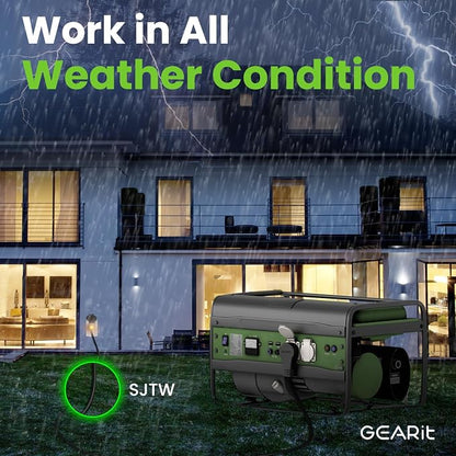 GEARit 50 Ft Extension Cords 16/3 Gauge 360° Rotating Plug Outdoor/Indoor SJTW - Image 4