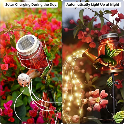 SRNPMIU Solar Watering Can Light, Yard Outdoor Decor Lights, IP65 Waterproof - Image 2