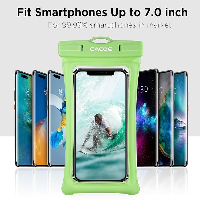 CACOE Floating Universal Waterproof Phone case 2 Pcs-Up to 7.0", Phone Pouch - Image 6