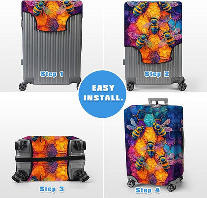 Luggage Cover Protector for 22-24 Inch Suitcases, TSA Approved Elastic Travel - Image 6