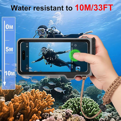Waterproof Phone Case for Snorkeling & Diving, IP68 Waterproof Hard Case for - Image 2