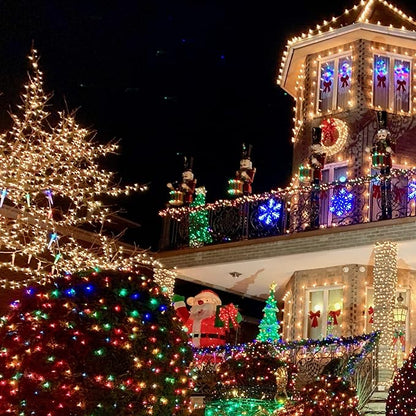Warm White Christmas Lights, 2 Pack Total 40FT 200 Count Incandescent Christmas - Image 8