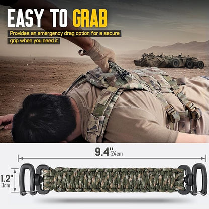 Tactical Paracord Handle，9-core Weaving Paracord Strap - Image 5