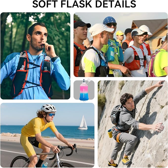 500ml Soft Flask Soft Water Bottle - Image 6