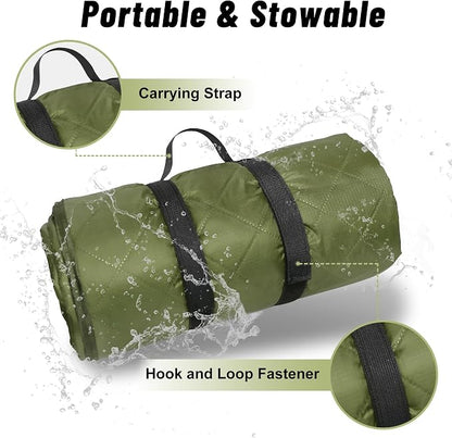 Waterproof Outdoor Blanket 82”X 55” Packable, Stadium Blankets - Image 4