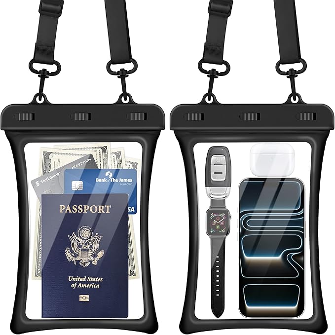 CACOE [Floatable Floating Universal IPX8 Waterproof Phone case 2 Pack-Up to by CACOE
