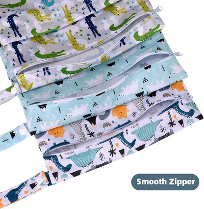 3pcs Cloth Diaper Wet Dry Bags Waterproof Reusable - Image 3