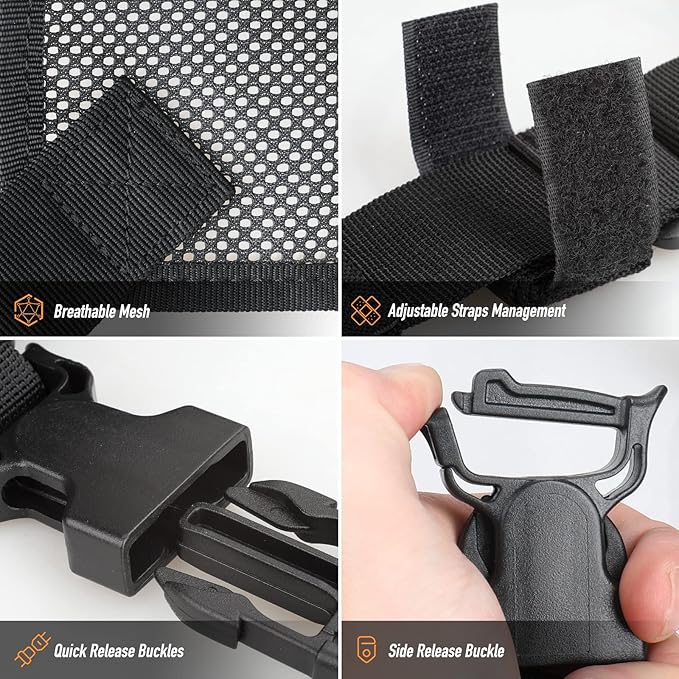 WYNEX Tactical Molle Admin Pouch of Double Layer Design, Admin Pouches Molle - Image 5