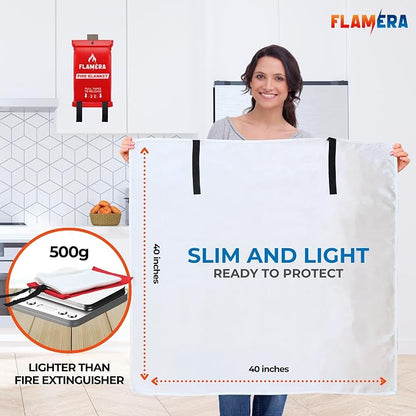 Emergency Fire Blanket for Home and Kitchen Fireproof and Fire Suppression - Image 3