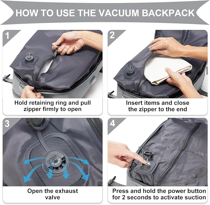 coowoz Vacuum Backpack Travel - Image 2
