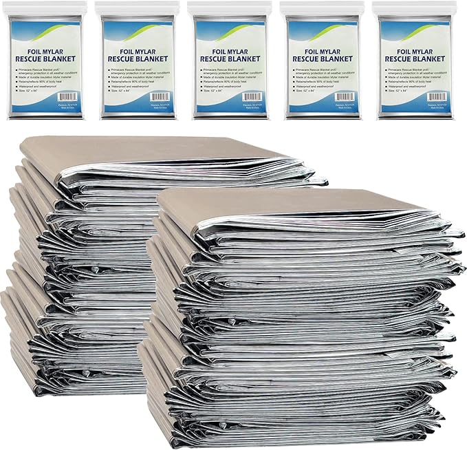 NOVAMEDIC Emergency Mylar Foil Thermal Blankets by NOVAMEDIC