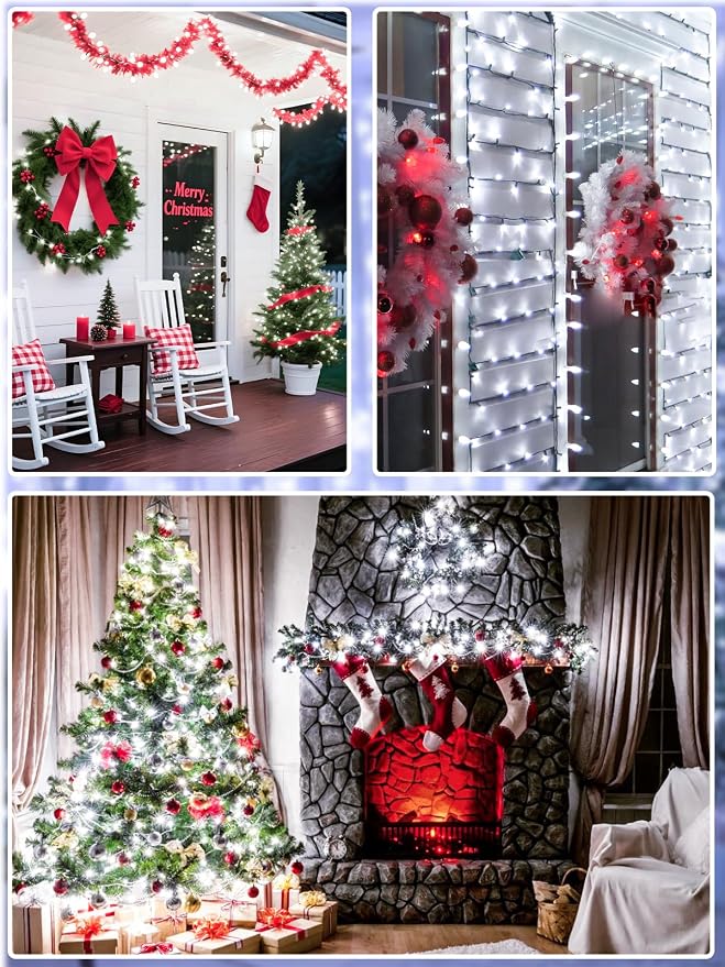 Upgraded 165FT 500 LED Christmas Outdoor Decoration Lights & Indoor, Memory - Image 7