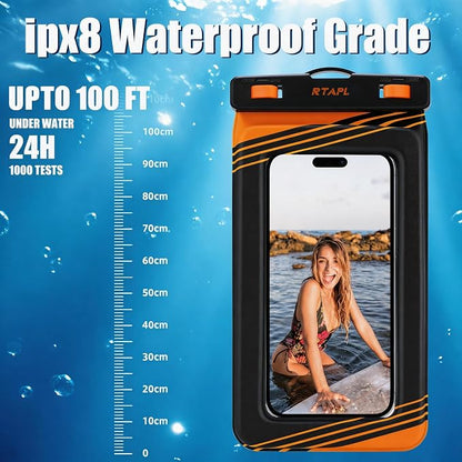 2 Pack IPX8 Floating Waterproof Phone Pouch - Image 3