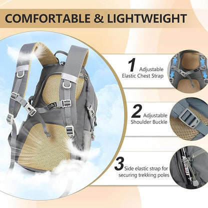 Small Hiking Backpack With Rain-cover, 20L Travel Backpacks - Image 5
