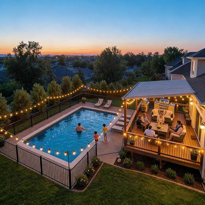 RTTY 200 FT Outdoor String Lights Patio Light - Image 6