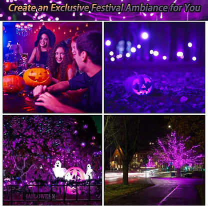 Selarlyt 2 Pack Solar Christmas Lights Outdoor, 72FT 200 LED Solar String Lights - Image 6