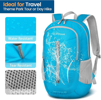 ZOMAKE Ultra Lightweight Packable Backpack 25L, Foldable Hiking Backpacks Water - Image 4