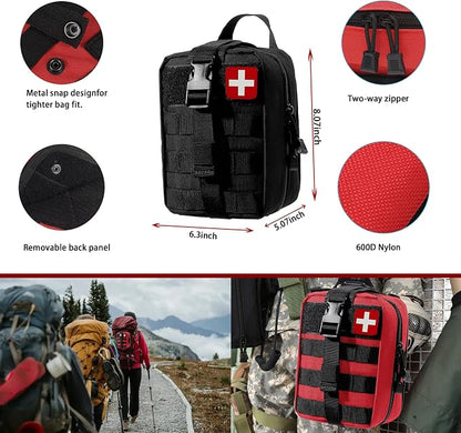 Universal IFAK Trauma First Aid Kit Molle Pouches Emergency Survival Kit - Image 3